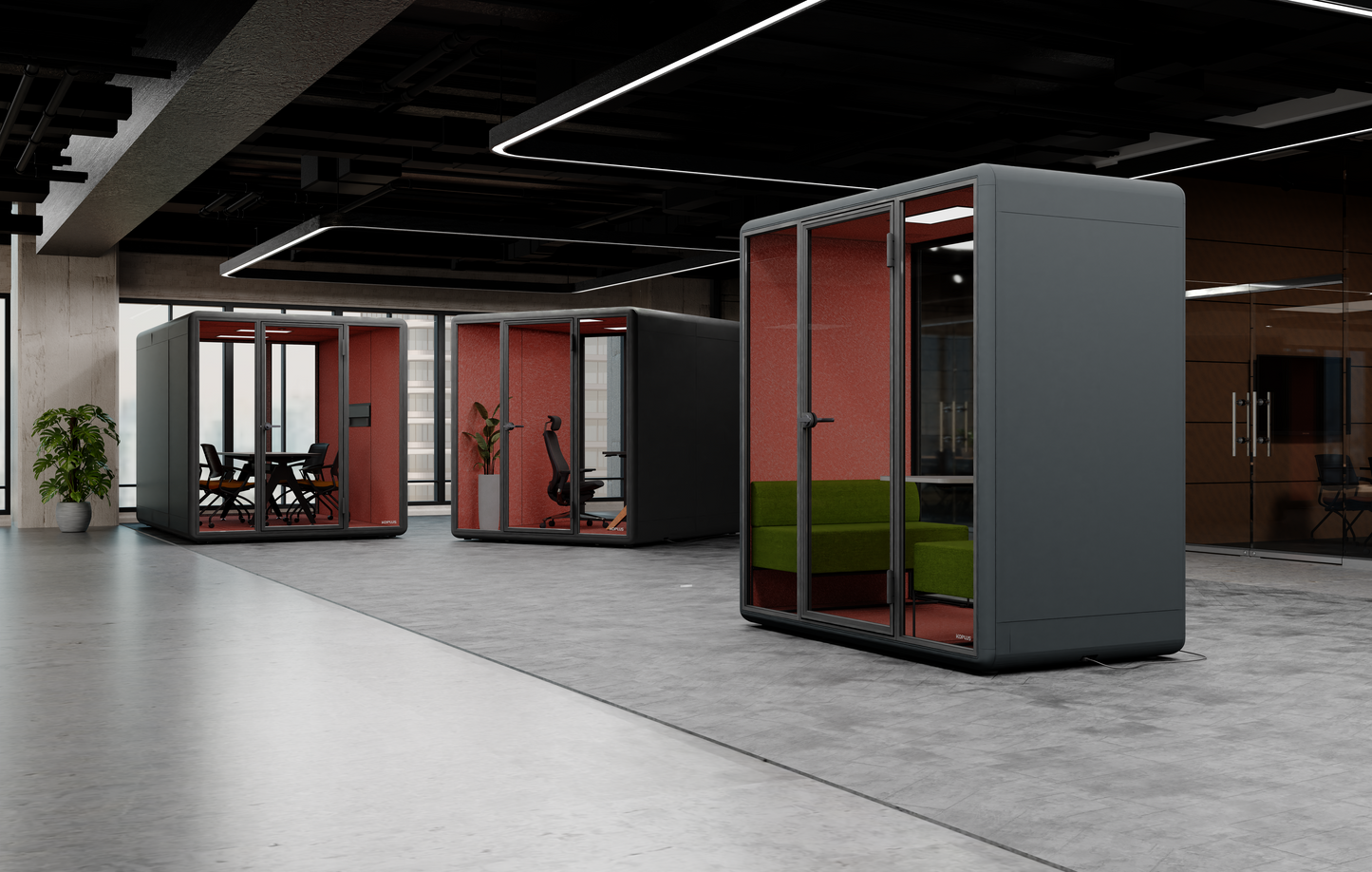 Kolo Duo 2-4 Person Meeting Booth (including Discuter table / sofas set)